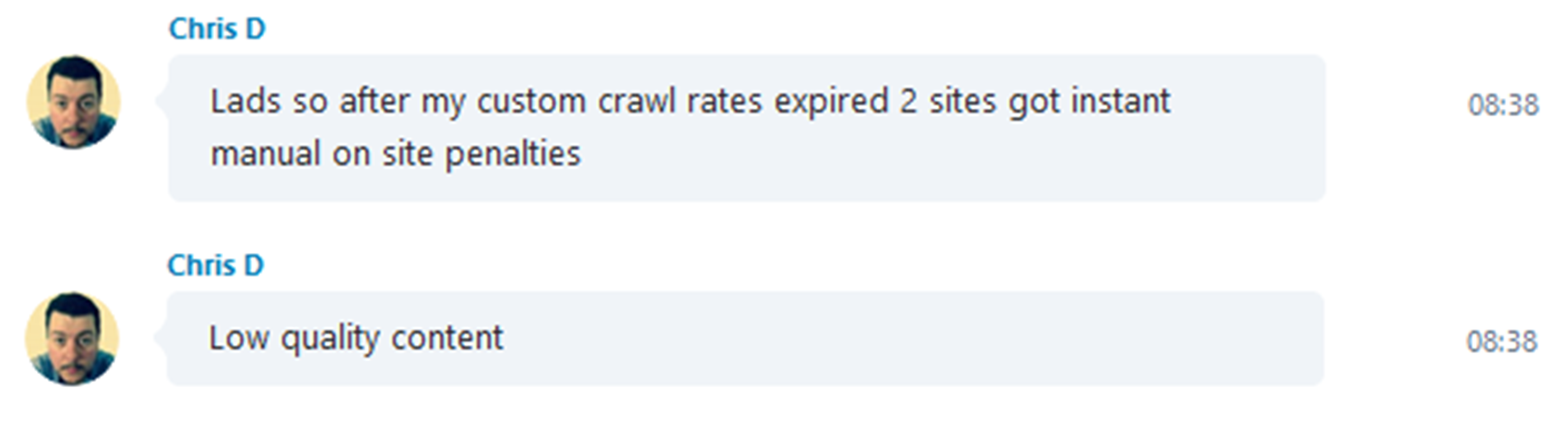 Crawl Rate Defaults 11